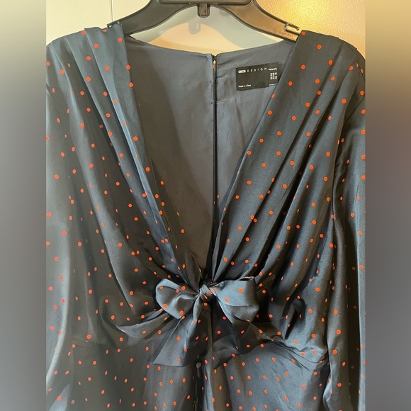 ASOS Design Maternity Tie Front Midi Dress with Button Detail Size 16 - Picture 5 of 16